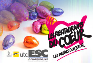 L'ESC Compiègne fête Pâques avec les Restos du Cœur